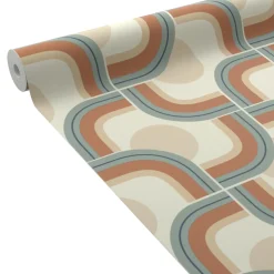 Outlet Papier peint intissé SUZIE coloris multicolore - Papiers Peints