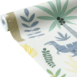 New Papier peint intissé DINO coloris multicolore - Enfant Papiers Peints Enfant|Papiers Peints