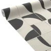 Discount Papier peint intissé DEREK coloris noir et blanc - Papiers Peints