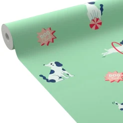 Best Papier peint intissé CASPER coloris vert d'eau - Enfant Papiers Peints Enfant|Papiers Peints