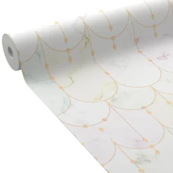 Best Papier peint intissé REBECCA coloris Blanc et vert - Papiers Peints