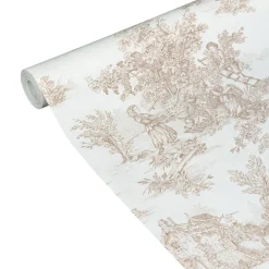 Online Papier peint intissé JOUY coloris beige foncé - Papiers Peints