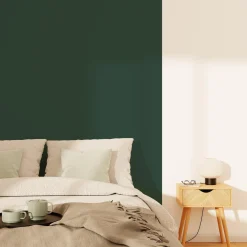 Fashion Papier peint intissé OPAL coloris vert sapin - Papiers Peints