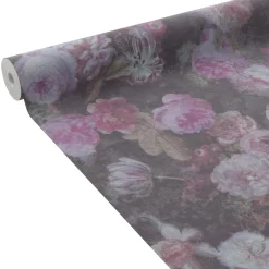 Online Papier peint intissé CLAUDIA coloris rose profond - Papiers Peints