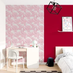 Online Papier peint intissé ALARIC coloris corail - Papiers Peints