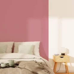 Clearance Papier peint intissé OPAL coloris bois de rose - Papiers Peints