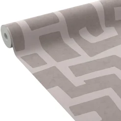 New Papier peint intissé NAHID coloris beige sable - Papiers Peints