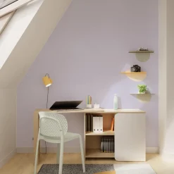 Best Papier peint intissé CARO coloris lilas - Papiers Peints