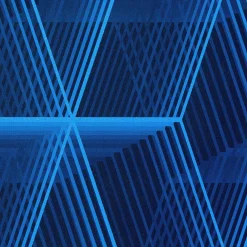 Sale Papier peint intissé ASHTON coloris bleu électrique - Papiers Peints