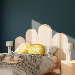 Outlet Papier peint intissé tête de lit ARCALIA coloris nude - Papeterie Et Livres|Papiers Peints