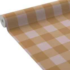 Discount Papier peint intissé FLAVIE ocre orangé et rose - Enfant Papiers Peints Enfant|Papiers Peints