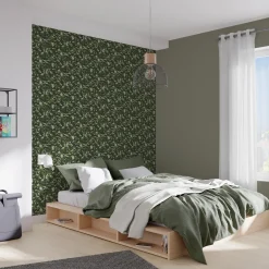 Online Papier peint intissé CAMO coloris vert kaki - Papiers Peints