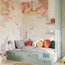 Outlet Papier peint panoramique XL LOLLYCORN 300 x 270 cm - Enfant Décors Panoramiques Enfant|Papiers Peints Enfant