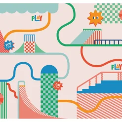 Sale Papier peint panoramique XL PETS PARK 300 x 270 cm - Enfant Décors Panoramiques Enfant|Papiers Peints Enfant