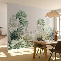 Discount Papier peint panoramique XL BEAULIEU 371 x 280 cm vert - Papiers Peints Panoramiques|Papiers Peints