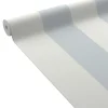 Sale Papier peint vinyle PODIUM STRIPE bleu grisé et blanc - Papiers Peints