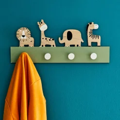 New Patère FUN JUNGLE coloris multicolore - Enfant Puériculture|Déco Enfant