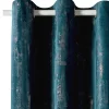 New Rideau EMPREINTE coloris bleu canard 135 x 260 cm - Rideaux