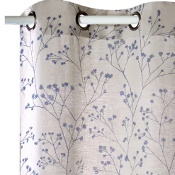Outlet Rideau Lin IPSA coloris indigo 140 x 280 cm - Rideaux