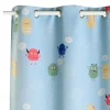 Fashion Rideau occultant CUTE MONSTER multicolore 140 x 250 cm - Enfant Textile De Maison Enfant|Rideaux