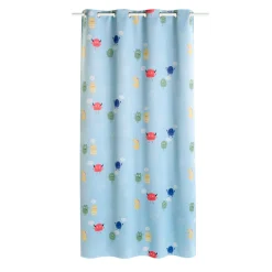 Fashion Rideau occultant CUTE MONSTER multicolore 140 x 250 cm - Enfant Textile De Maison Enfant|Rideaux