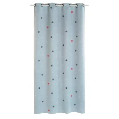 Clearance Rideau occultant TITOUPAT coloris gris 140 x 250 cm - Enfant Textile De Maison Enfant|Rideaux