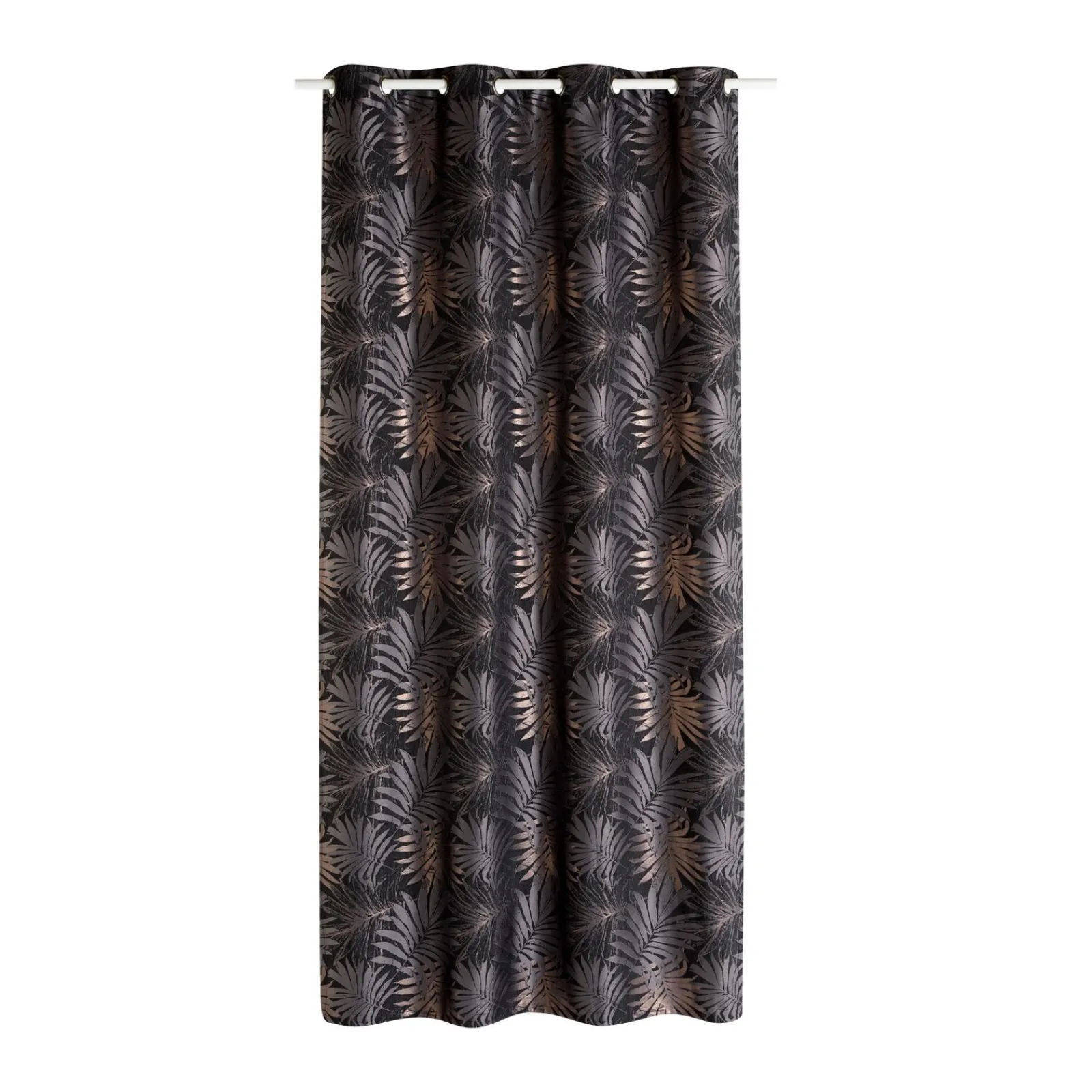 Hot Rideau PALMAE coloris anthracite 140 x 260 cm - Rideaux