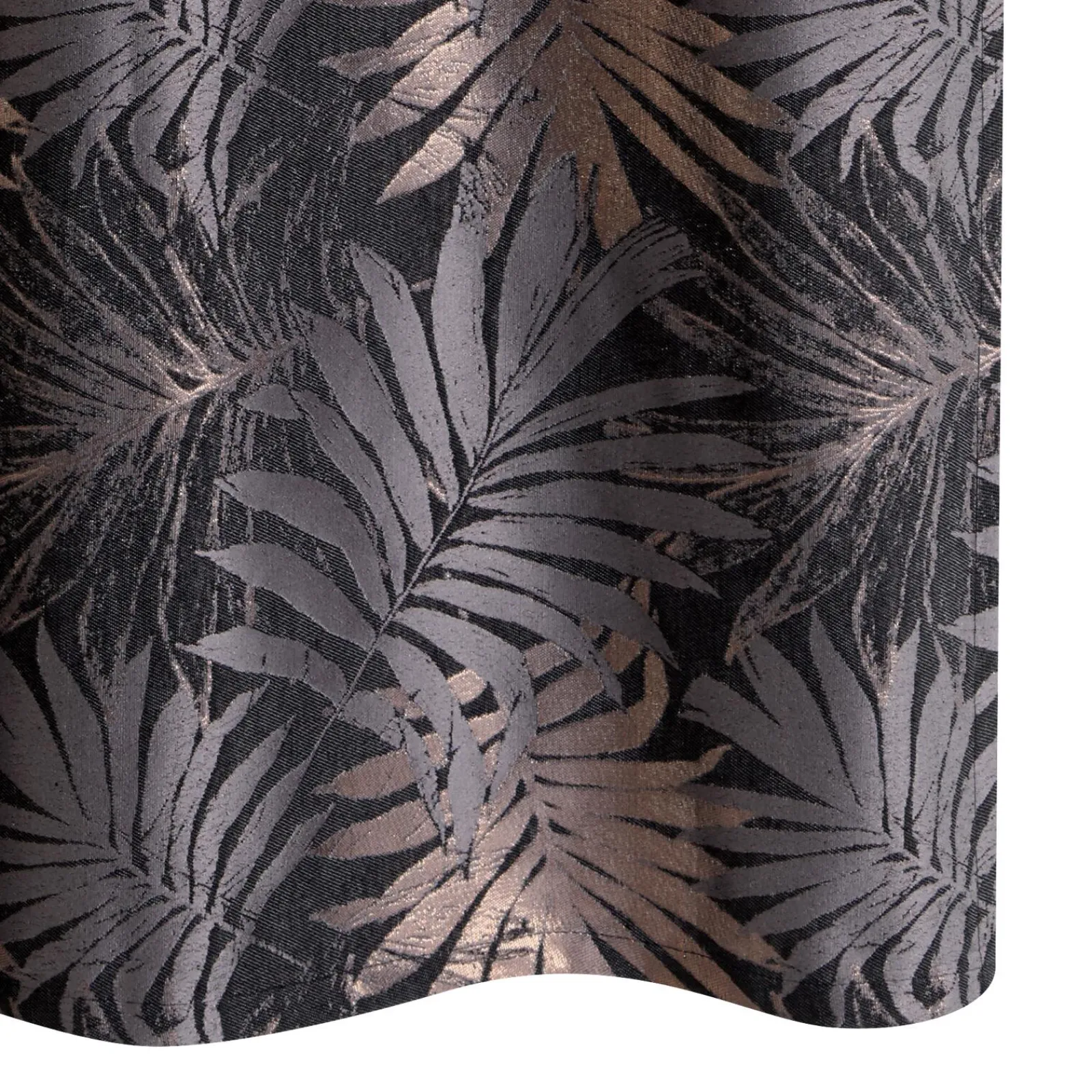 Hot Rideau PALMAE coloris anthracite 140 x 260 cm - Rideaux