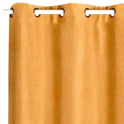 Fashion Rideau thermique KINLEY coloris ocre 140 x 260 cm - Rideaux