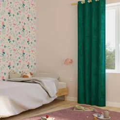 Sale Rideau thermique KINLEY coloris émeraude 140 x 260 cm - Rideaux