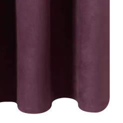 Outlet Rideau VELVET coloris prune 140 x 260 cm - Rideaux