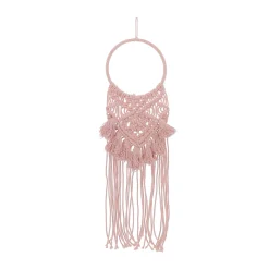 Sale Suspension en macramé SURIA coloris rose poudré - Objets Muraux