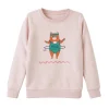 Hot Sweat sans capuche CHACHAT coloris Rose chiné - Vêtements
