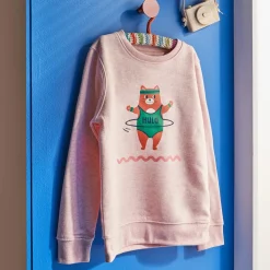 Fashion Sweat sans capuche CHACHAT coloris Rose chiné - Vêtements