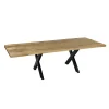 Clearance Table extensible KHAN coloris manguier 100 x 180 cm - Tables