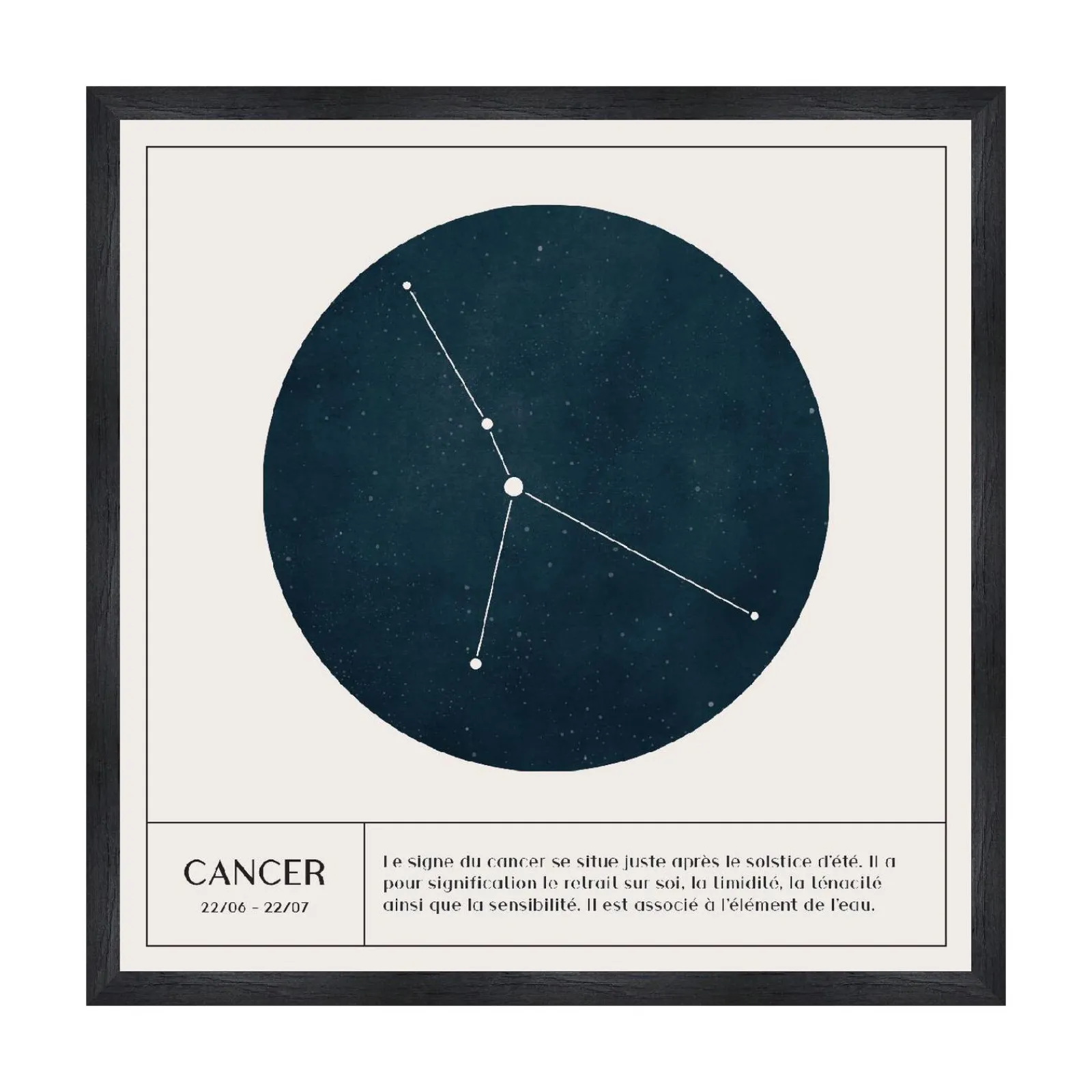 Outlet Tableau CANCER coloris blanc - Tableaux Et Affiches