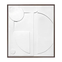Online Tableau DANAE coloris Blanc et noyer - Tableaux Et Affiches
