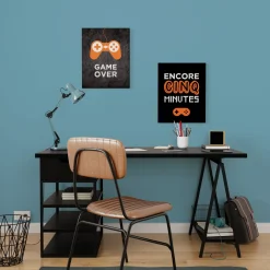 Outlet Tableau GAME 5 MINUTES coloris noir - Tableaux Et Affiches