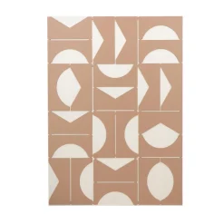 Sale Tableau LEIKA bicolore terracotta sur blanc cassé - Tableaux Et Affiches