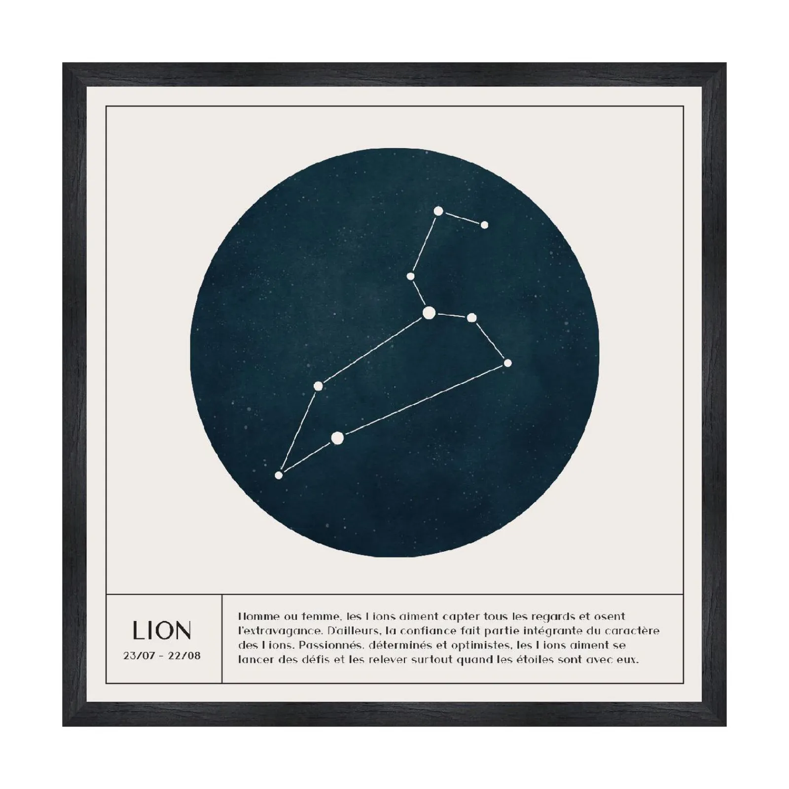 New Tableau LION coloris blanc - Tableaux Et Affiches