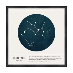 Discount Tableau SAGITTAIRE coloris blanc - Tableaux Et Affiches