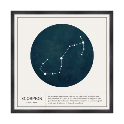 Online Tableau SCORPION coloris blanc - Tableaux Et Affiches
