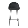 Discount Tabouret de bar CAITLYNE coloris noir - Chaises Et Tabourets