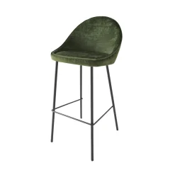 New Tabouret de bar CAITLYNE coloris vert - Chaises Et Tabourets