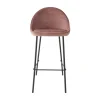 Outlet Tabouret de bar CAITLYNE coloris rose - Chaises Et Tabourets