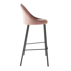Outlet Tabouret de bar CAITLYNE coloris rose - Chaises Et Tabourets