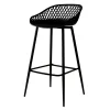 Discount Tabouret de bar HEWITT coloris noir - Chaises Et Tabourets