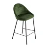 Discount Tabouret de plan de travail CAITLYNE vert émeraude - Chaises Et Tabourets