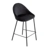 New Tabouret de plan de travail CAITLYNE coloris noir - Chaises Et Tabourets