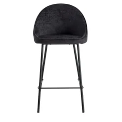 New Tabouret de plan de travail CAITLYNE coloris noir - Chaises Et Tabourets